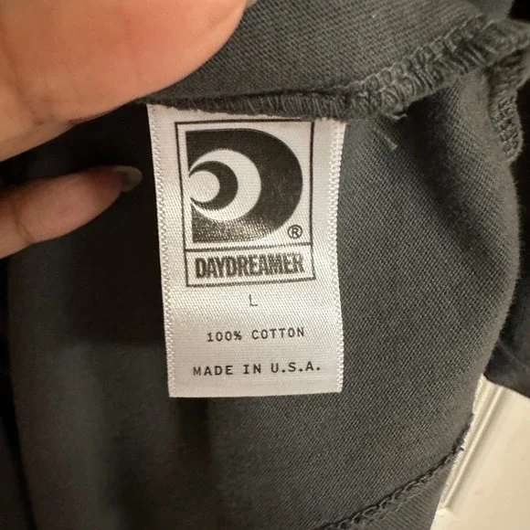 Daydreamer Willie Nelson Abbott Texas Graphic T Shirt Large Vintage Black Size L - Picture 6 of 7